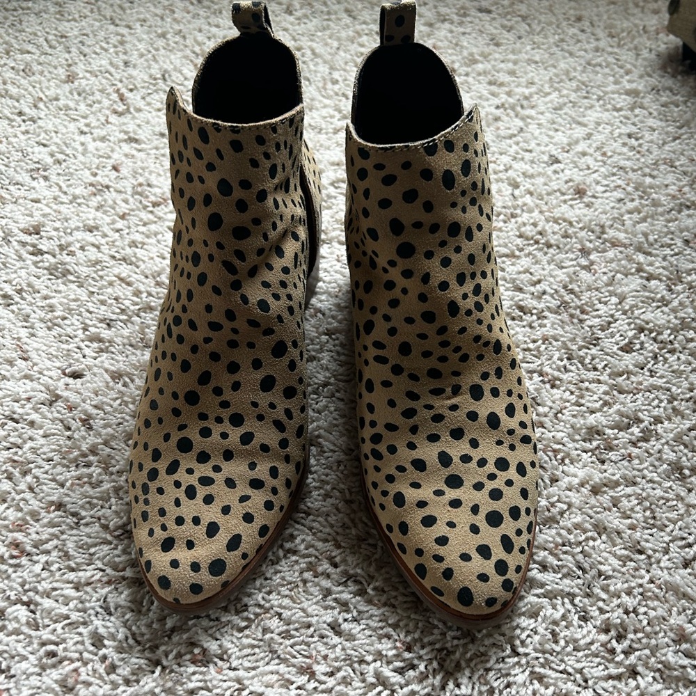 Dolce Vita Leopard Leather Booties